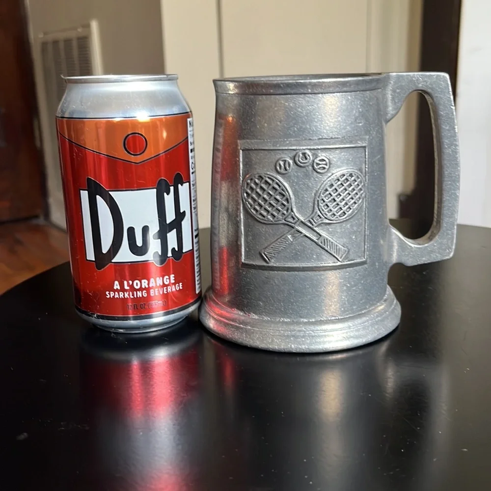Vintage Catson Freeport Pewter Tennis Pint Tankard Stein Mug - Picture 9 of 9
